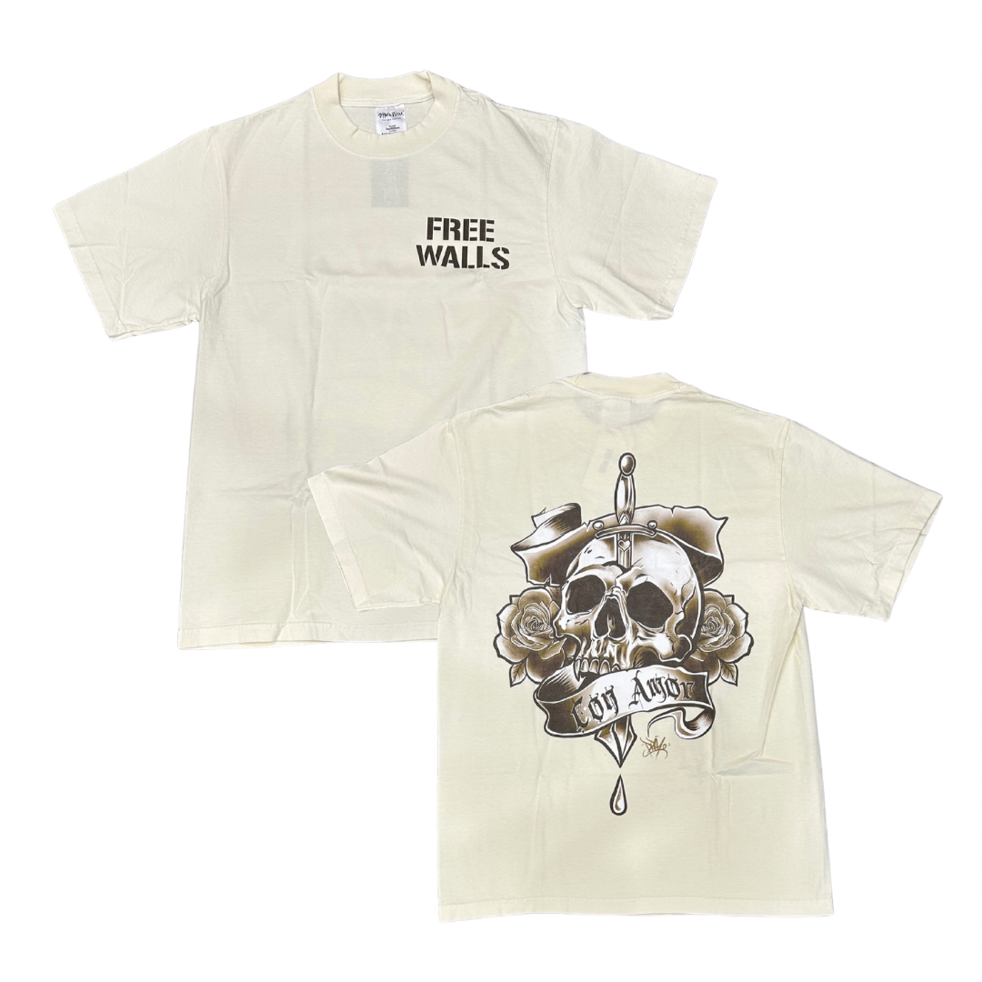 Premo x FW Tee - Cream/Brown